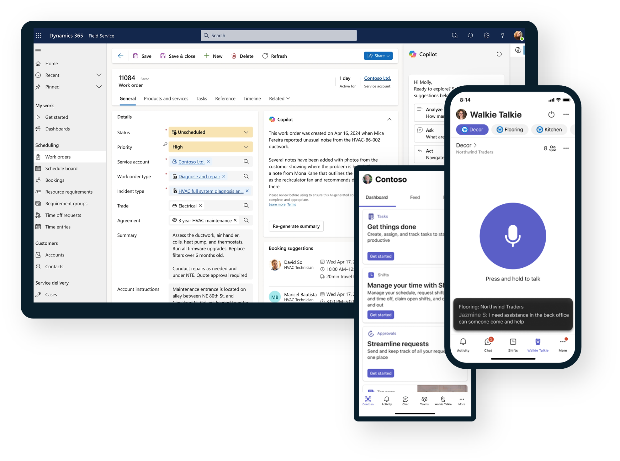 Field Service Dashboard