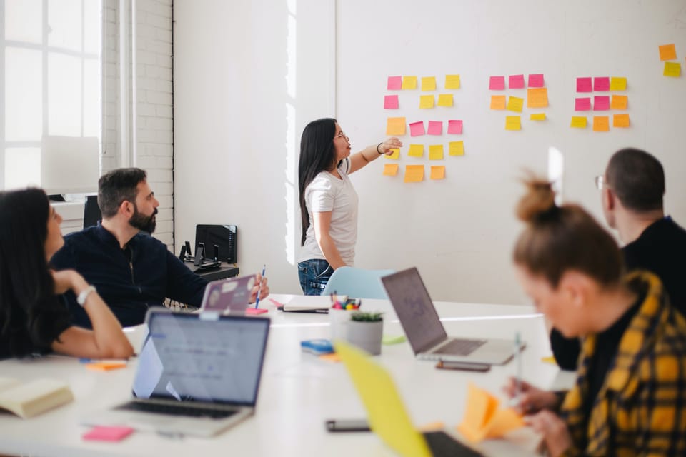 Workshop collaboration in an office setting